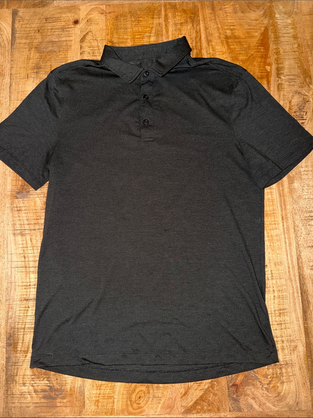 lululemon athletica Men's Black Polo Shirt